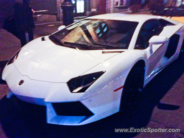 Lamborghini Aventador spotted in New York, New York