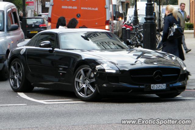 Mercedes SLS AMG spotted in London, United Kingdom