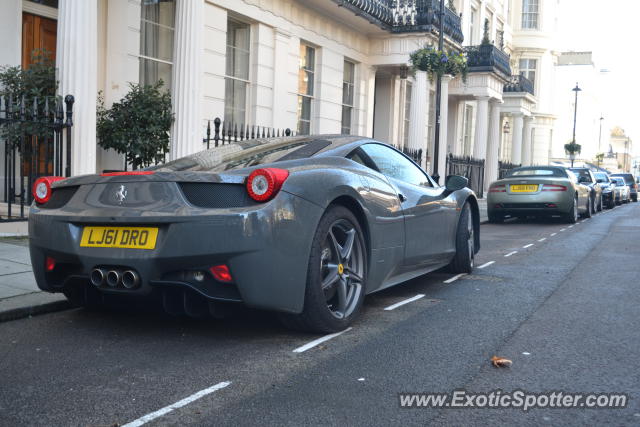 Ferrari 458 Italia spotted in London, United Kingdom