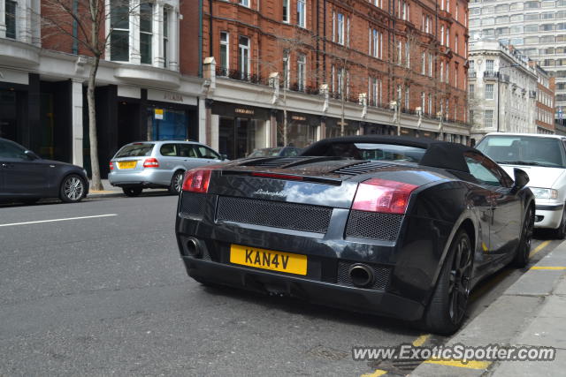 Lamborghini Gallardo spotted in London, United Kingdom