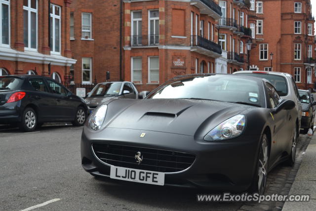 Ferrari California spotted in London, United Kingdom