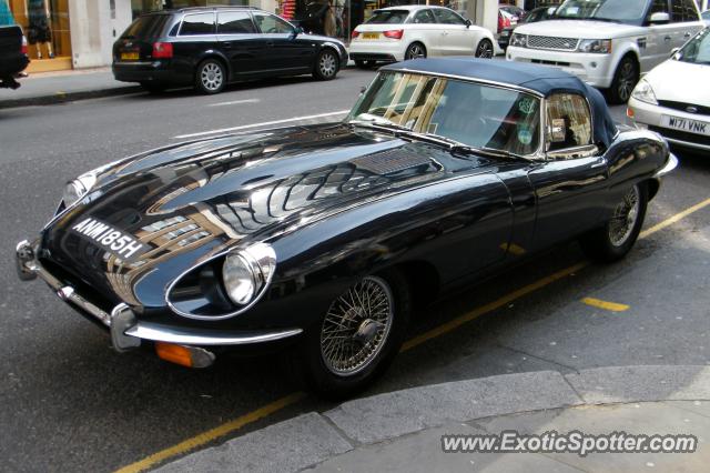 Jaguar E-Type spotted in London, United Kingdom