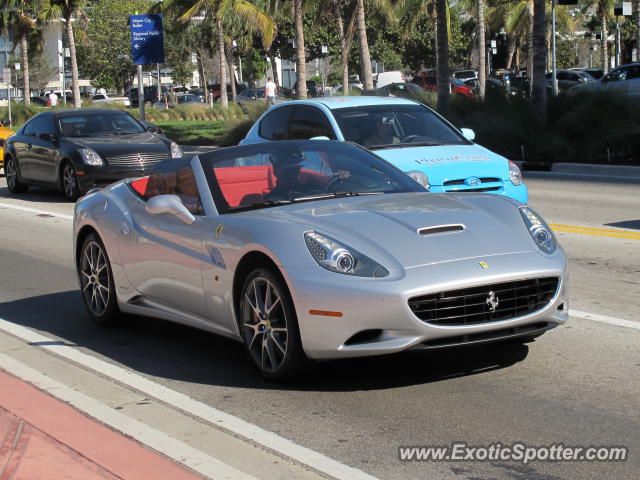 Ferrari California spotted in Miami, Florida