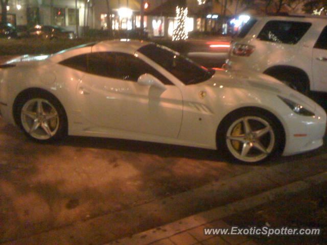 Ferrari California spotted in Miami, Florida