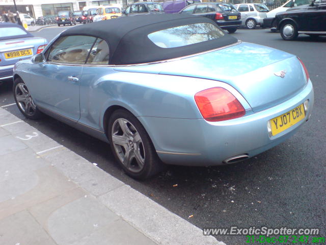 Bentley Continental spotted in London, United Kingdom