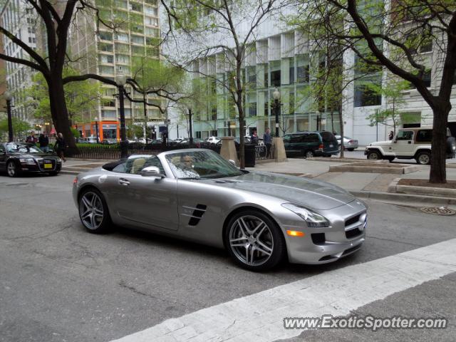 Mercedes SLS AMG spotted in Chicago , Illinois