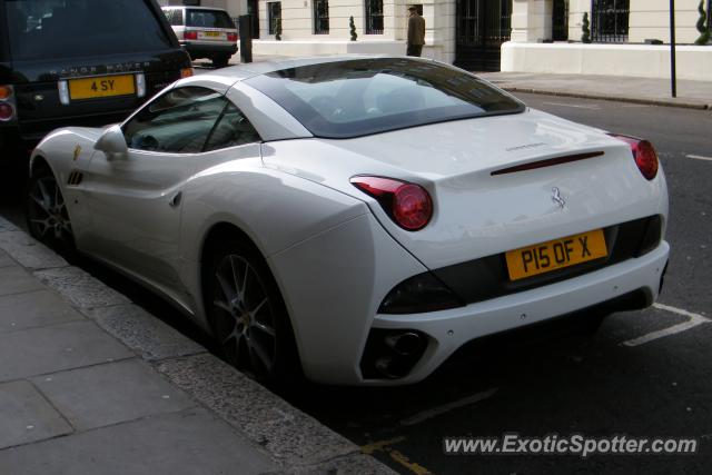 Ferrari California spotted in London, United Kingdom