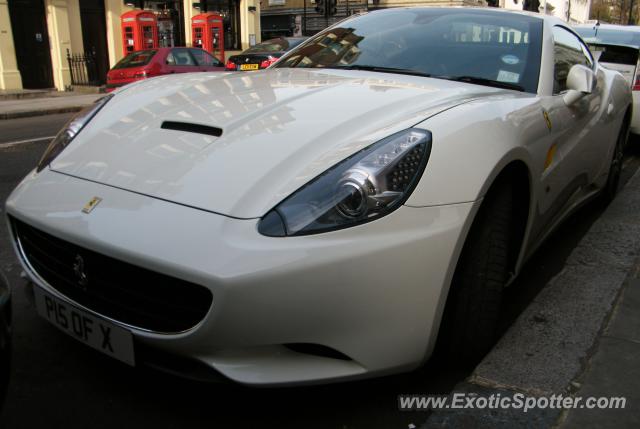 Ferrari California spotted in London, United Kingdom