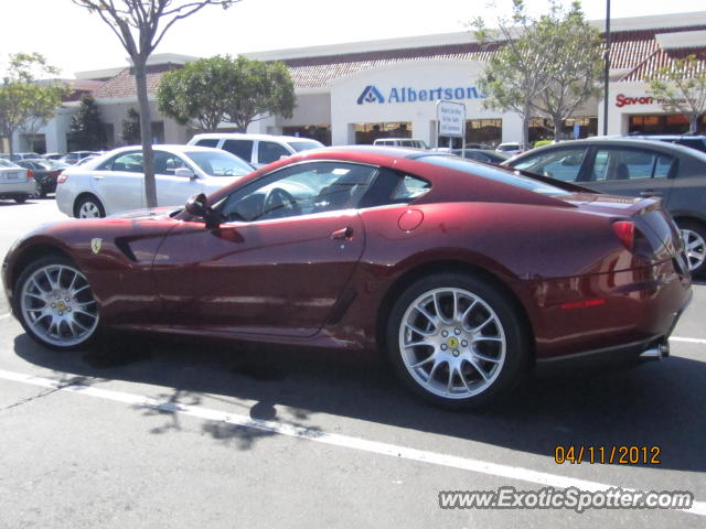 Ferrari 599GTB spotted in Del Mar, California