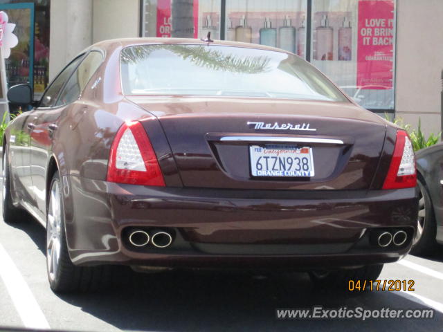 Maserati Quattroporte spotted in Del Mar, California