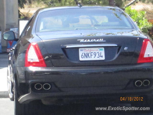 Maserati Quattroporte spotted in Del Mar, California