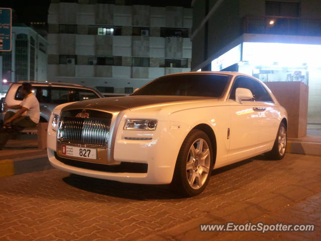 Rolls Royce Ghost spotted in Abu Dhabi, United Arab Emirates