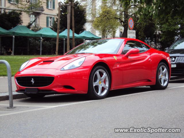 Ferrari California spotted in Zurich, Switzerland