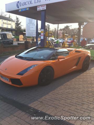 Lamborghini Gallardo spotted in Loughbrough, United Kingdom