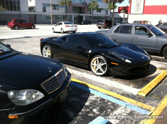 Ferrari 458 Italia spotted in Ft. Lauderdale, Florida