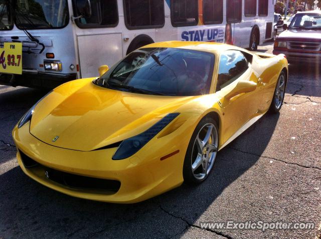 Ferrari 458 Italia spotted in Atlanta, Georgia