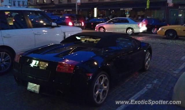 Lamborghini Gallardo spotted in New York, New York