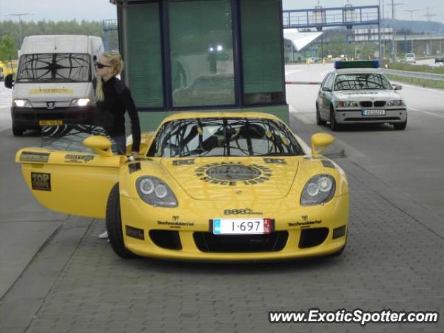 Porsche Carrera GT spotted in Czech Boarder, Germany