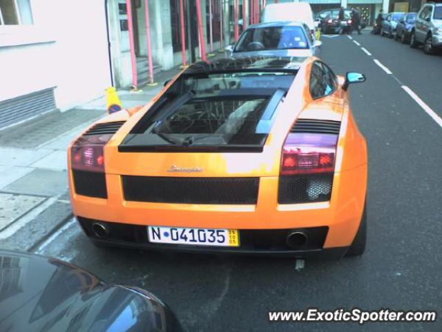 Lamborghini Gallardo spotted in London, United Kingdom