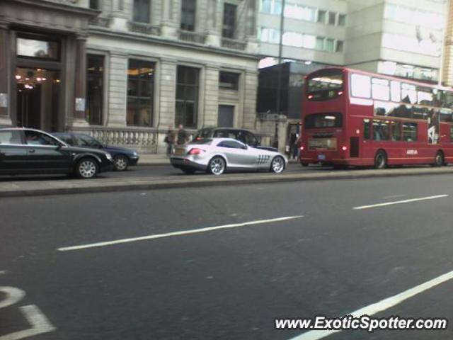 Mercedes SLR spotted in London, United Kingdom