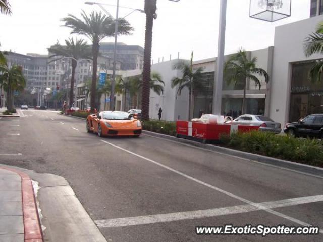 Lamborghini Gallardo spotted in Beverly Hills, California