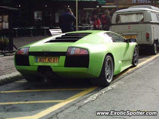 Lamborghini Murcielago spotted in Chamonix, France