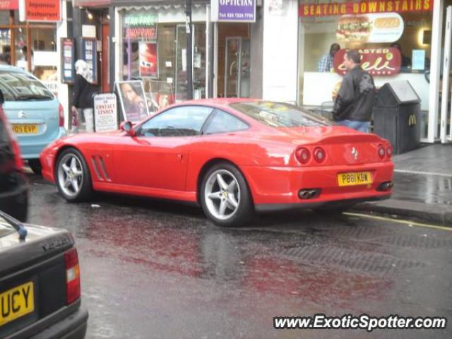 Ferrari 550 spotted in London, United Kingdom