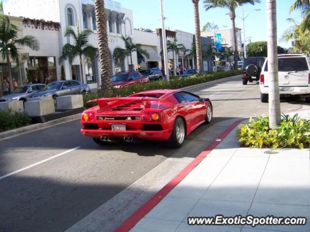 Lamborghini Diablo spotted in Beverly Hills, California