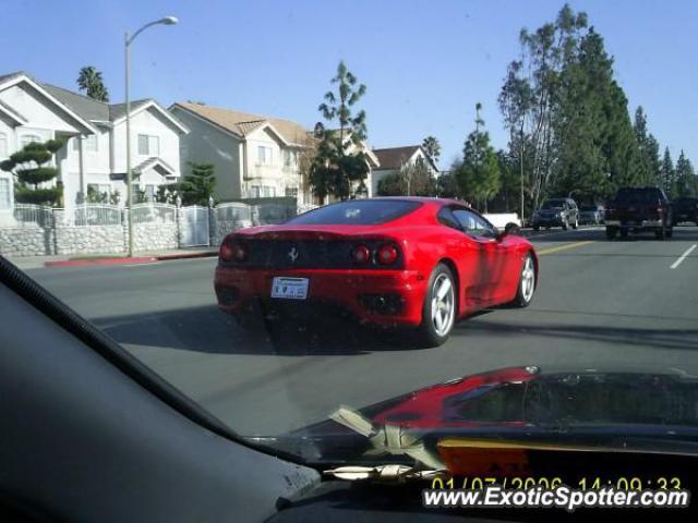 Ferrari 360 Modena spotted in Chatsworth, California