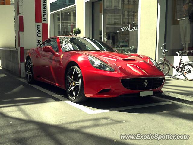 Ferrari California spotted in Zurich, Switzerland