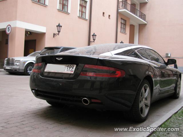 Aston Martin DB9 spotted in Moscow, Russia