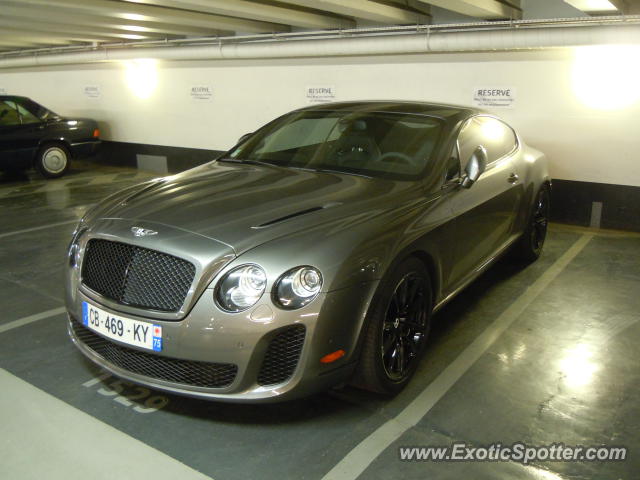 Bentley Continental spotted in Paris, France