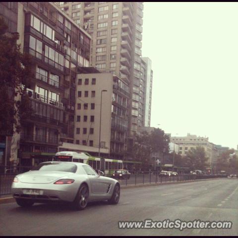 Mercedes SLS AMG spotted in Santiago, Chile