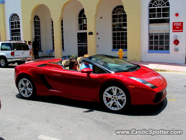 Lamborghini Gallardo spotted in Miami, Florida