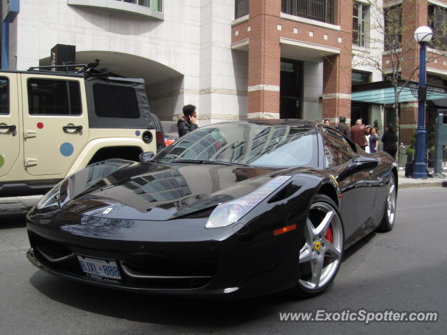 Ferrari 458 Italia spotted in Toronto, Canada