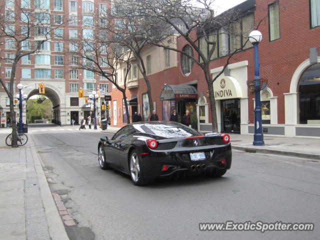 Ferrari 458 Italia spotted in Toronto, Canada