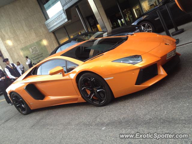 Lamborghini Aventador spotted in Geneva, Switzerland