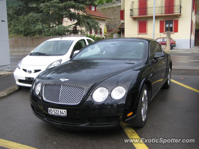 Bentley Continental spotted in Montreux, Switzerland