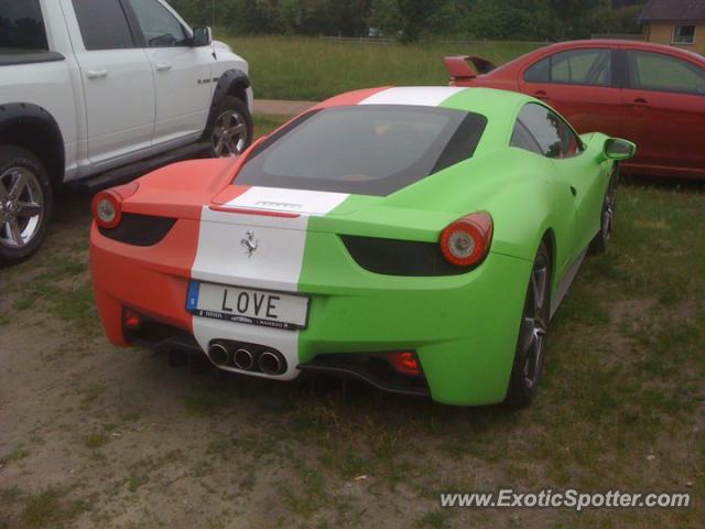 Ferrari 458 Italia spotted in Everöd, Sweden