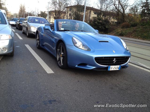 Ferrari California spotted in Geneva, Switzerland