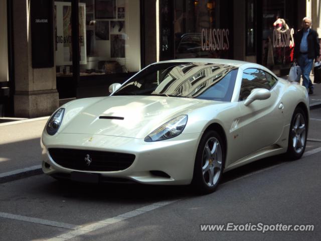 Ferrari California spotted in Zurich, Switzerland