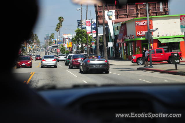 Ferrari California spotted in Hollywood, California