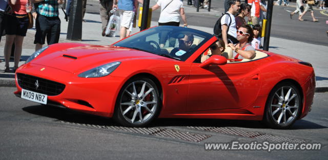 Ferrari California spotted in London, United Kingdom