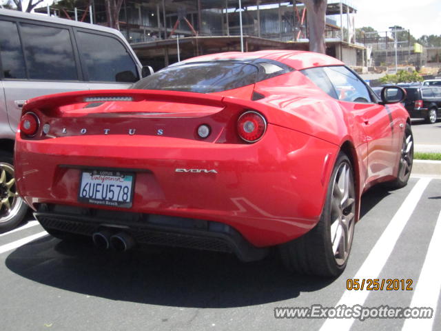 Lotus Evora spotted in La Jolla, California