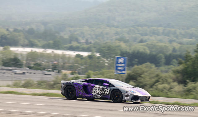 Lamborghini Aventador spotted in Binghamton, New York