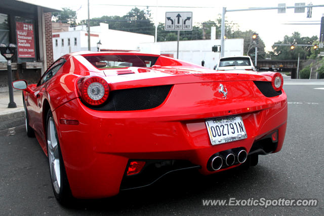 Ferrari 458 Italia spotted in Greenwich, Connecticut