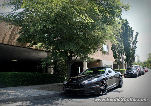 Aston Martin DBS spotted in Greenwich, Connecticut