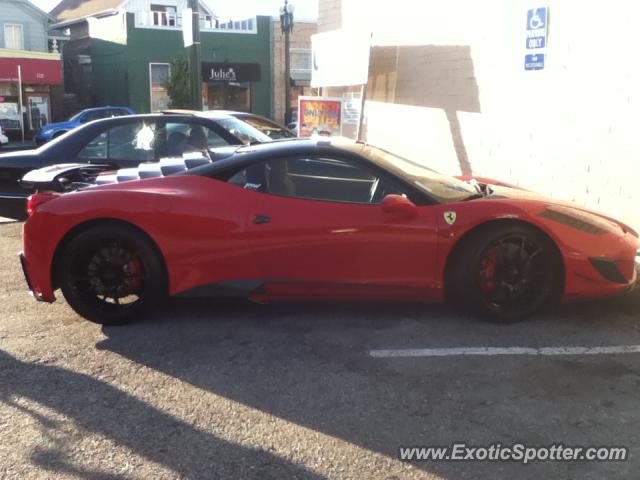 Ferrari 458 Italia spotted in Alemeda, California