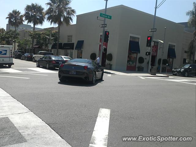 Ferrari California spotted in Beverly Hills, California