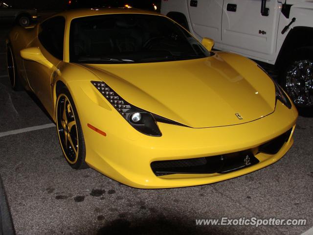 Ferrari 458 Italia spotted in Buckhead, Georgia